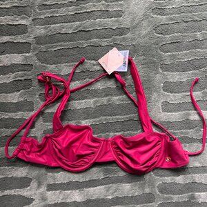 Candypants Raspberry Pink Bikini Top (Size M / UK 8)